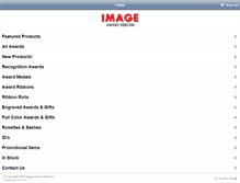 Tablet Screenshot of imageawardribbons.com